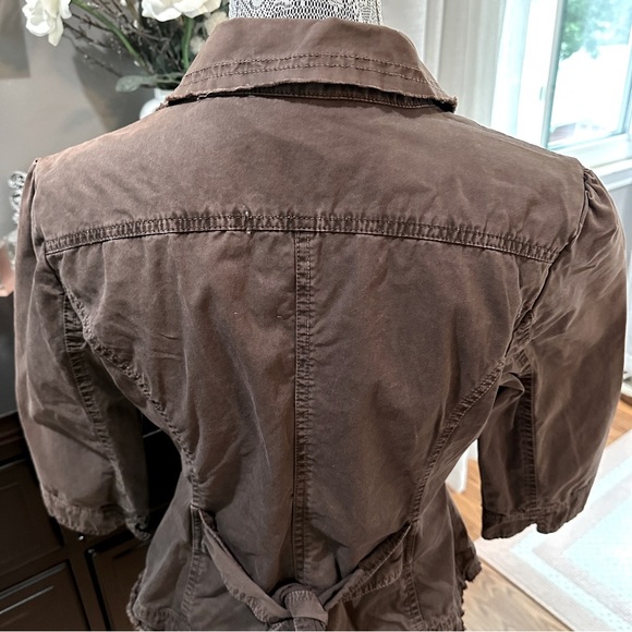 Tally Weijl “My Totally Sexy Jacket” Brown Utility Blazer L - Picture 9 of 16